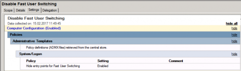 FastUserSwitching GPO